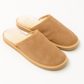 Sheepskin Wool Mens Slippers Scuffs Slip On Winter Ugg Slippers in Chestnut - 9