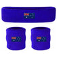 WRISTBAND & HEADBAND SET Tennis Terry Towelling Cotton Sweat Band Team Gym  - Australia Flag