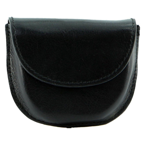 Milleni Genuine Leather Coin Purse Holder Wallet - Black