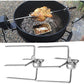 2pcs Rotisserie Spit Forks Roast Chicken Fork Kabob Skewer BBQ Spit Forks Gyro