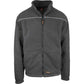 Mens Full Zip Sherpa Polar Fleece Jumper Lined Warm Winter Jacket Pullover - Black - S