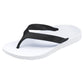 ARCHLINE Flip Flops Orthotic Thongs Arch Support Shoes Footwear - White/Black - EUR 35