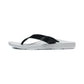 ARCHLINE Flip Flops Orthotic Thongs Arch Support Shoes Footwear - White/Black - EUR 35