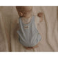 Ponchik Babies + Kids - Cotton Dungaree Overalls - Capri Blue - 3-6 months