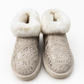 Womens Australian Sheepskin Wool Fur Mini UGG Ankle Boots in Gold Sand - 4