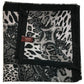 DENTS Ladies Animal Print & Paisley Scarf MADE IN ITALY Womens Warm Winter - Black