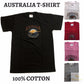 Adult Australia Kangaroo T Shirt Australia Day Souvenir Tee Top 100% Cotton - Bottle Green - XL