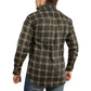 Mens FLANNELETTE SHIRT Check 100% COTTON Flannel Vintage Long Sleeve - 99 (Full Placket) - S