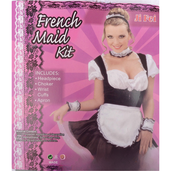 FRENCH MAID KIT Costume Accessory Waitress Halloween Ladies Party Adult