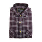 Mens Flannelette Shirt 100% Cotton Check Authentic Flannel Long Sleeve Vintage - Navy Check - S