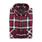 Mens Flannelette Shirt 100% Cotton Check Authentic Flannel Long Sleeve Vintage - Navy Check - S