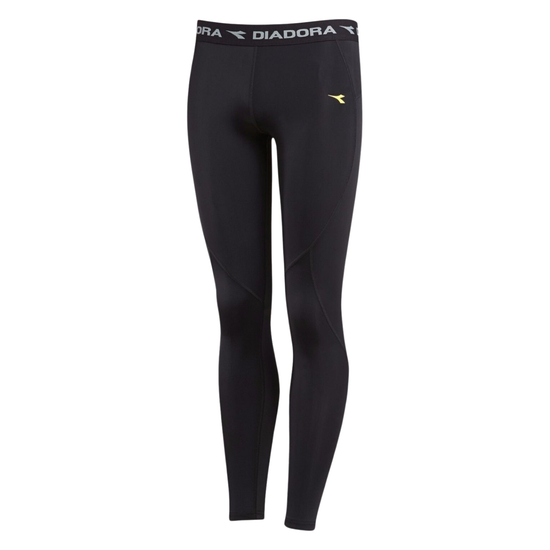 Kids DIADORA Compression Tights Long Johns Running Junior Boys Thermal - Black - 14