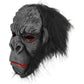 Gorilla Mask Monkey Costume Halloween Animal Ape Chimp with Hair Accessory Latex