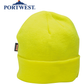 PORTWEST InsulaTex Hi Vis Beanie Fleece Thermal Insulated Workwear Hat - Yellow