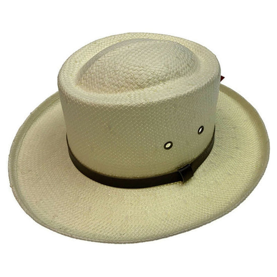 DENTS Paper Straw Hat Wide Brim Sun Beach Gold Cap Summer Natural Protection - Small/Medium