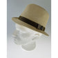 Dents Mens Straw Hat Toyo Trilby Fedora Summer Sun Stingy Brim  - Natural/Brown - L/XL