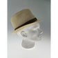 Dents Mens Straw Hat Toyo Trilby Fedora Summer Sun Stingy Brim  - Natural/Brown - L/XL