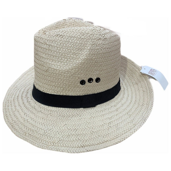 Dents DENTS Woven Paper Straw Panama Hat Trilby Fedora - L/XL (One Size)