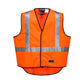 HUSKI Hi Vis Patrol Vest 3M Reflective Tape Safety Workwear High Visibility - Orange - 3XL