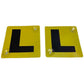 2x LEARNER L PLATES Stay-Put Suction Disks Car Window Signs VIC WA