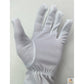 Deluxe Short White Stripe Satin Gloves Magician Driving Wedding Glove One Size