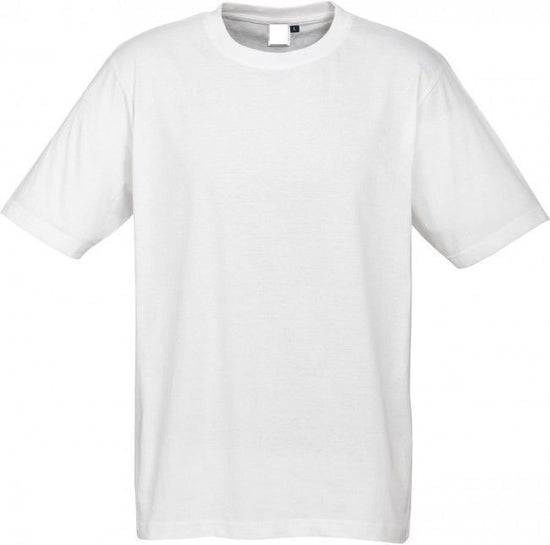 Plain T-Shirt 100% COTTON Basic Blank Tee Mens Ladies Casual BULK Adults - White - XXL