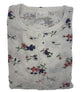 Womens Ladies Cotton Nightie Night Gown Slip Petticoat PJs Sleepwear Dress - White/Pink - 18