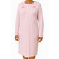 Womens Ladies Cotton Nightie Night Gown Pajamas Pyjamas Sleepwear PJ - Pink - 16