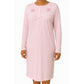 Womens Ladies Cotton Nightie Night Gown Pajamas Pyjamas Sleepwear PJ - Pink - 18