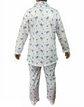 Womens PYJAMAS PJs Set Pajamas Ladies Cotton PJ Womens Long Sleeve Sleepwear - Blue - 12