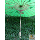 PARASOL UMBRELLA Chinese Japanese Bamboo Flower Pattern Fabric 80cm Diameter - Light Green