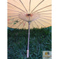 PARASOL UMBRELLA Chinese Japanese Bamboo Flower Pattern Fabric 80cm Diameter - Yellow