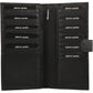 Pierre Cardin Leather Passport Holder Travel Wallet w/ RFID Protection - Black