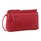 Pierre Cardin Woven Ladies Crossbody/ Clutch Bag - Red