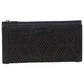 Pierre Cardin Perforated Leather Ladies Handy Travel Wallet - Black