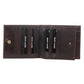 Pierre Cardin Mens Leather Tri Fold Wallet w/ RFID Protection - Brown