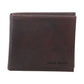 Pierre Cardin Mens Wallet Tri Fold Leather w/ RFID Protection - Chocolate