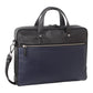 Pierre Cardin Mens Pebbled Leather Computer Laptop Bag Travel Overnight - Black