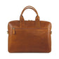 Pierre Cardin Mens Italian Leather Computer Laptop Bag Travel - Tan