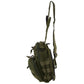 Pierre Cardin Cross Body Tactical Sling Bag Rucksack Army Style in Green