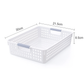 36x Premium Plastic Storage Basket Bulk w/ Grip Handles 30*21.5*8.5cm