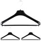 3pcs SUIT HANGER Jacket Pants Clothing Coat Non Slip Broad Shoulder Tube Holder