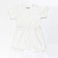 Ponchik Babies + Kids - Ribbed Cotton Romper - Daisy - 0-3 months