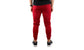 Mens Skinny Track Pants Joggers Trousers Gym Casual Sweat Cuffed Slim Trackies Fleece - Red - 3XL