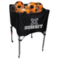 Summit Ball Carry Cart Portable Basketball Netball Rack Sports Case Kart Trolley - Black