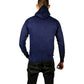 Adult Mens 100% Cotton Fleece Hoodie Jumper Pullover Sweater Warm Sweatshirt - Navy - L