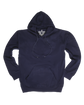Adult Mens 100% Cotton Fleece Hoodie Jumper Pullover Sweater Warm Sweatshirt - Navy - S