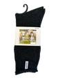 1 Pair Premium Mens Wool Heavy Duty Thick Work Socks Cushion Woolen - Black - 7-11