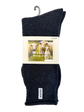 1 Pair Premium Mens Wool Heavy Duty Thick Work Socks Cushion Woolen - Navy - 7-11