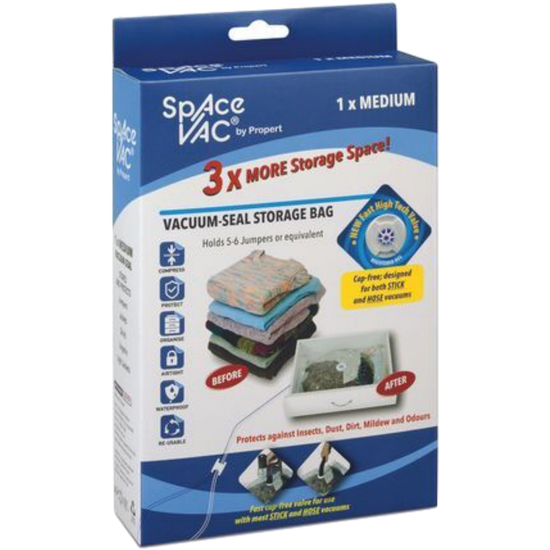 Space Vac Vacuum Storage Bag Seal Compressing Organizer Clothes - Medium